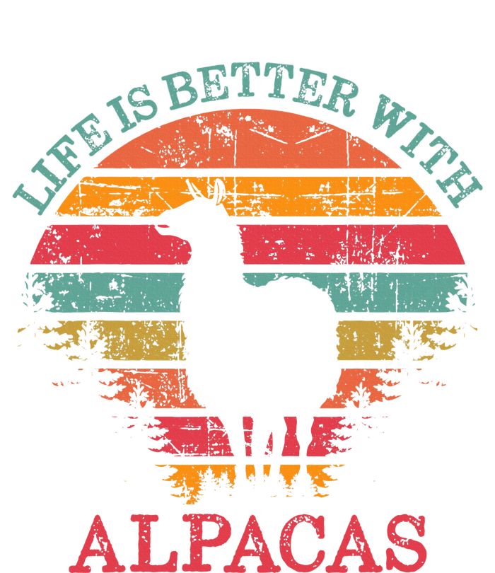 Life Is Better With Alpacas Gift For Alpaca Moms Ladies Long Sleeve Shirt