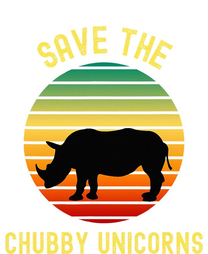 Save The Chubby Unicorns Rhino Funny Retro Rhino Lover T-Shirt