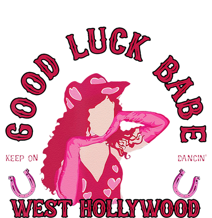 Retro Good Luck Babe Western Cowgirl Pony Club Disco Gift Women's T-Shirt