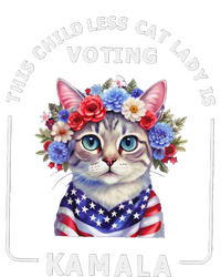 This Childless Cat Lady Ladies Is Voting Kamala Election 24 Gift Womens CVC Long Sleeve Shirt