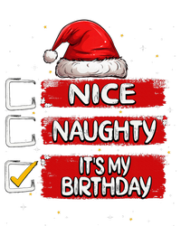 Nice Naughty ItS My Birthday Christmas List Santa Claus Kids Hoodie