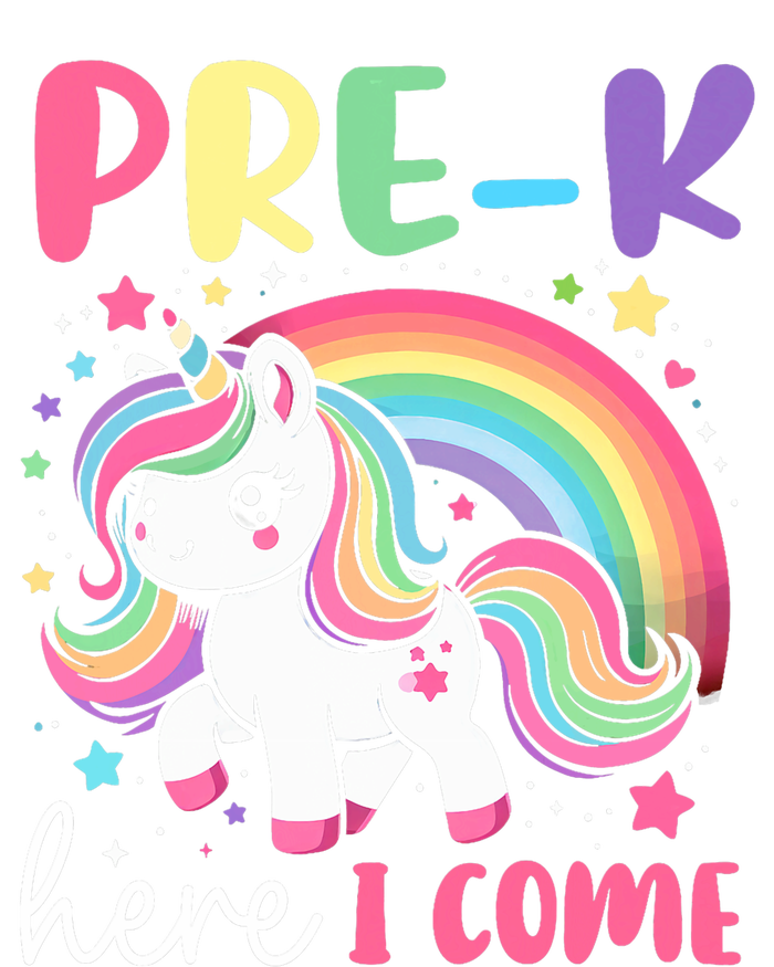 Prek Here I Come Unicorn Girl Back To School Flexfit Unipanel Trucker Cap