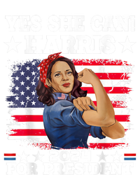 Kamala Harris 2024 President Election Kamala Yes She Can Flexfit Unipanel Trucker Cap