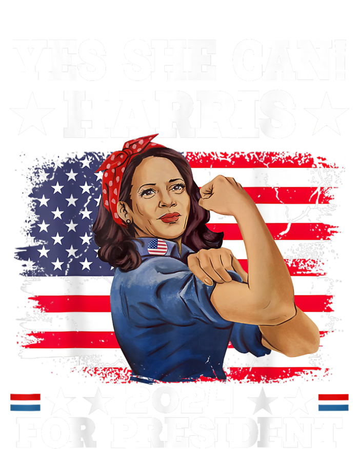 Kamala Harris 2024 President Election Kamala Yes She Can Flexfit Unipanel Trucker Cap