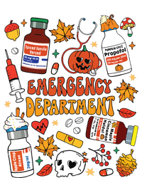 Emergency Department Funny Er Nurse Halloween Spooky Season Grommeted Golf Towel