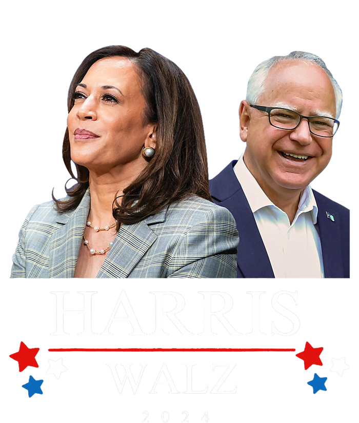 Harris Walz 2024 President Election Kamala Harris Tim Waltz 7-Panel Snapback Hat