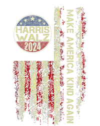 Harris Waltz 2024 Vintage America Flag Women's Knotted Racerback Tank