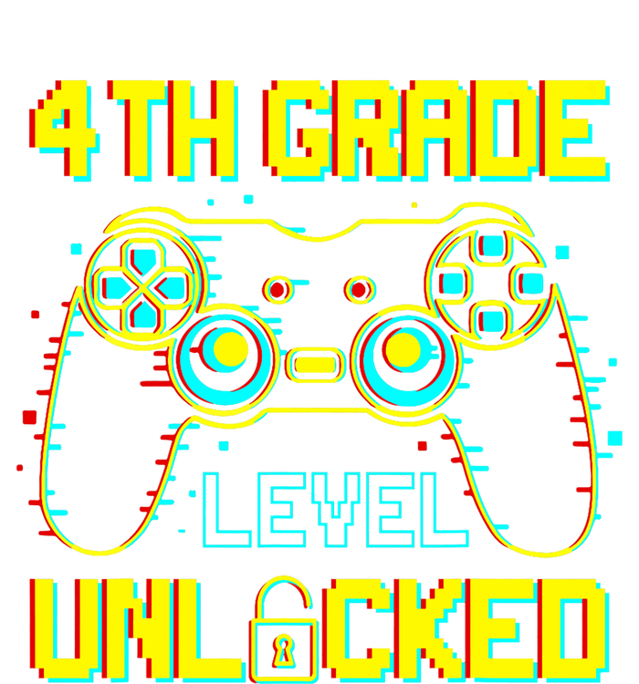 4th Grade Level Unlocked Gamer First Day Of School Boy T-Shirt