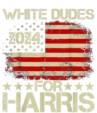 White Dudes For Kamala Harris 2024 President Election Retro Ceramic Star Ornament