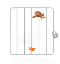 Funny Silly Goose Lover Mugshot Meme Got Too Silly Poster