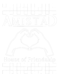 Amistad House Of Friendship Red Retro Groovy Social Amistad 7-Panel Snapback Hat