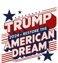 Trump 2024 Restore American Dream Tie-Dye Long Sleeve Shirt