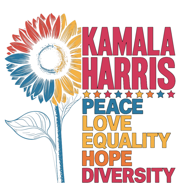 Kamala Harris Peace Love Equality Hope Diversity T-Shirt