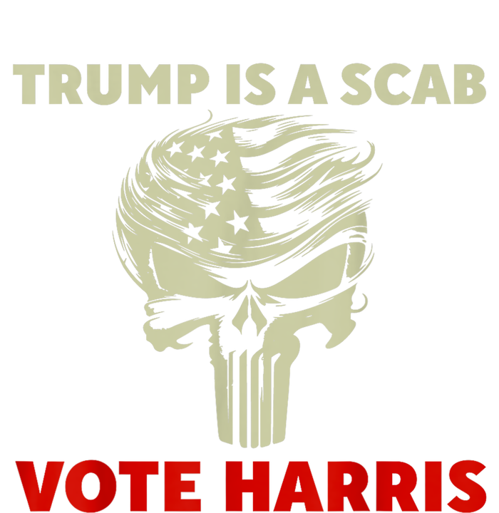 Trump Is A Scab Vote Harris Waltz New Way Move Forward Flag Dry Zone Grid Polo