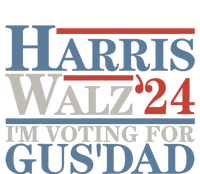 Vote Kamala Harris Walz 2024 IM Voting For Gus Dad 7-Panel Snapback Hat