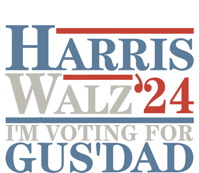 Vote Kamala Harris Walz 2024 IM Voting For Gus Dad 7-Panel Snapback Hat