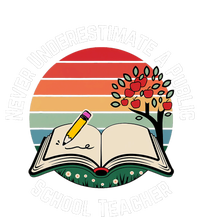 Never Underestimate A Public School Teacher Retro Vintage T-Shirt