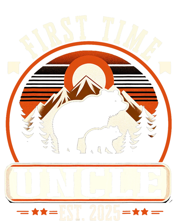 First Time Uncle Est 2025 For New Dad Funny Fathers Day T-Shirt