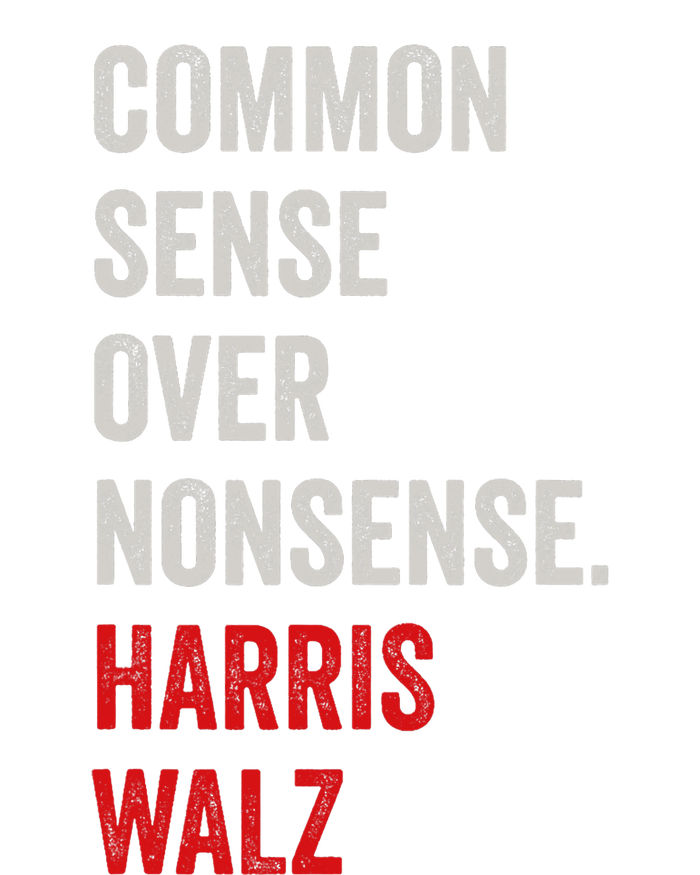 Harris Walz 2024 Common Sense Over Nonsense Coaster