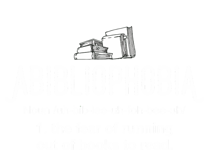 Abibliophobia Definition Librarian Reading Books Lover T-Shirt