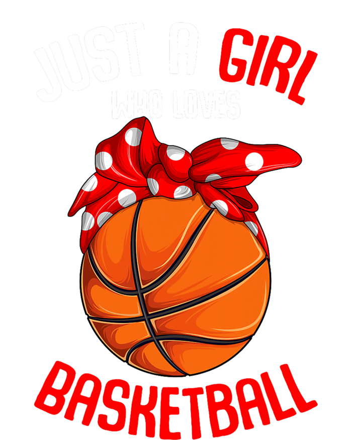 Just A Girl Who Loves Basketball Girl Toddler T-Shirt