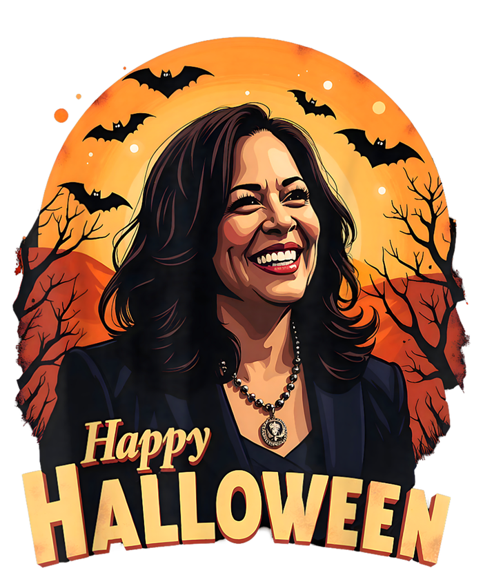 Kamala Harris Happy Halloween Harris Walz 2024 Usa Halloween Full-Length Apron With Pockets