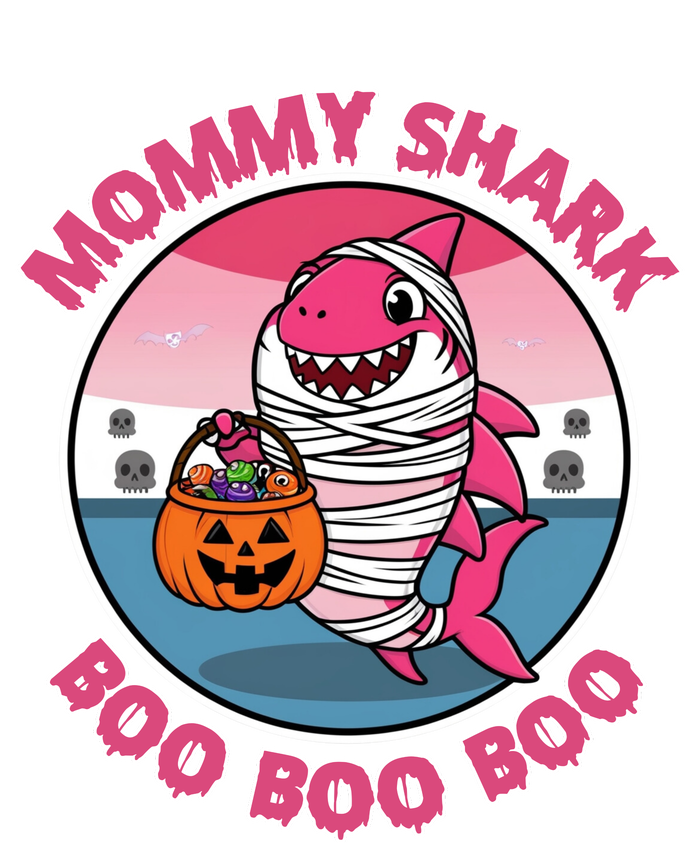 Mommy Shark Boo Boo Boo Funny Family Shark Halloween T-Shirt