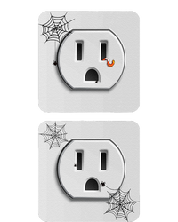 Cute Electrical Outlet Plug & Socket Funny Halloween Couples T-Shirt