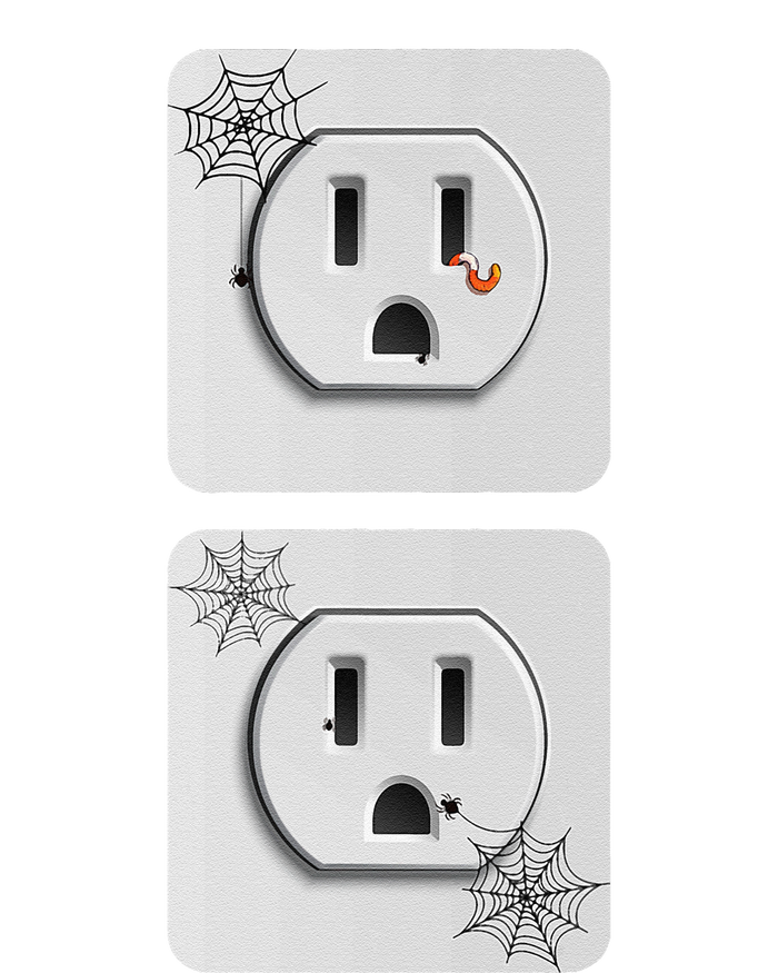 Cute Electrical Outlet Plug & Socket Funny Halloween Couples T-Shirt