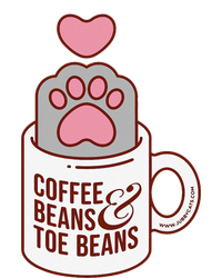 Coffee Beans & Toe Beans Funny Cute Cat Puns Toe Beans T-Shirt