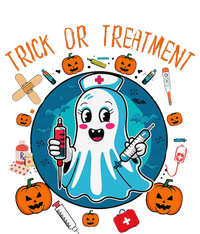 Funny Ghost Nurse Doctor Halloween Trick Or Treat Treatment T-Shirt