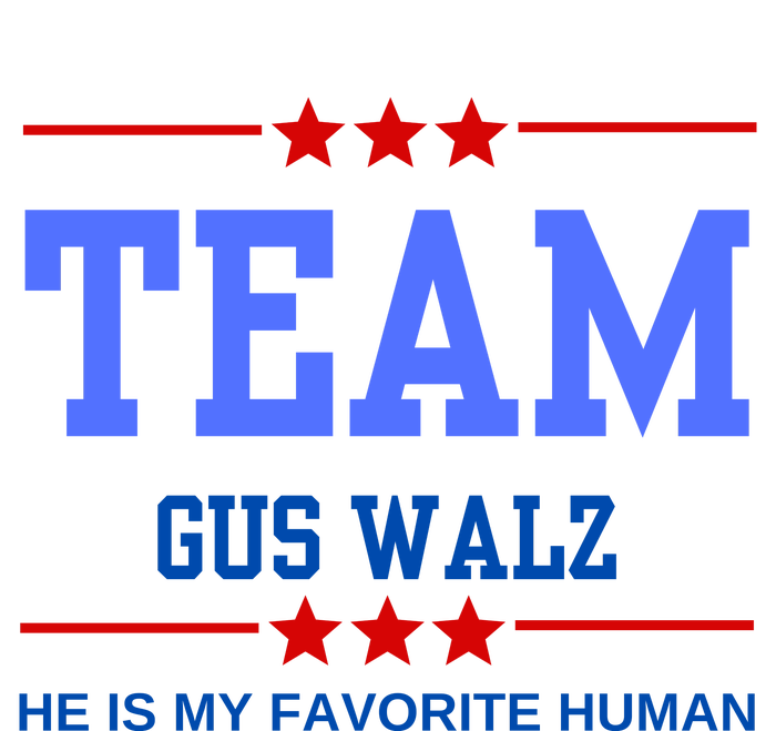 Team Gus Walz He Is My Favorite Human Kids Hoodie