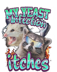 My Yeast Infection Itches Opossum Raccoon Women's Fleece Hoodie