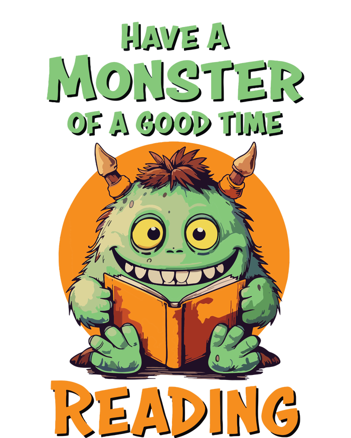 Funny Halloween Teacher Librarian Monster Reading Books Sustainable Bucket Hat