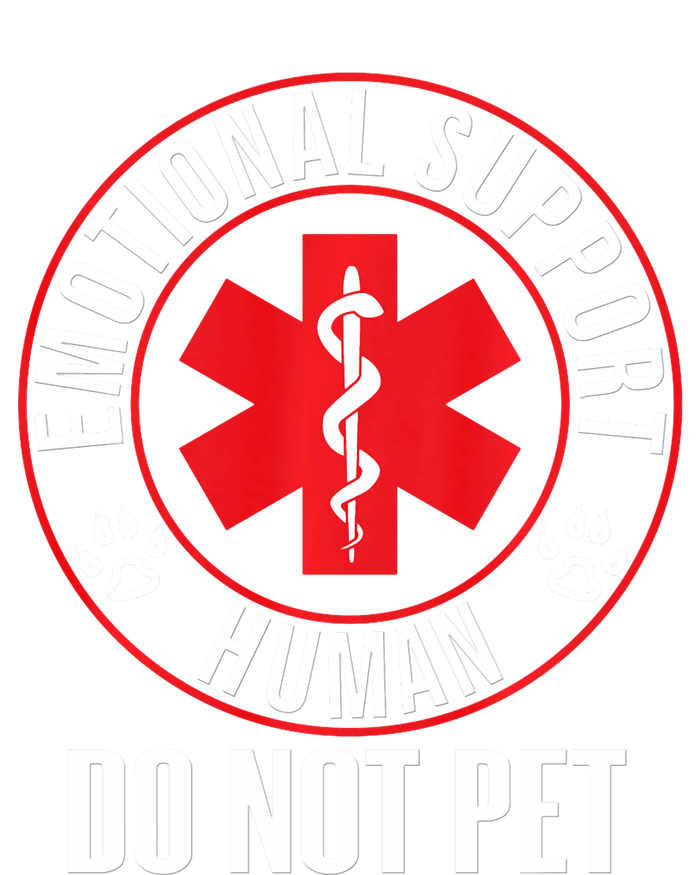 Emotional Support Human Do Not Pet Service Dog Love Humor Tie-Dye T-Shirt