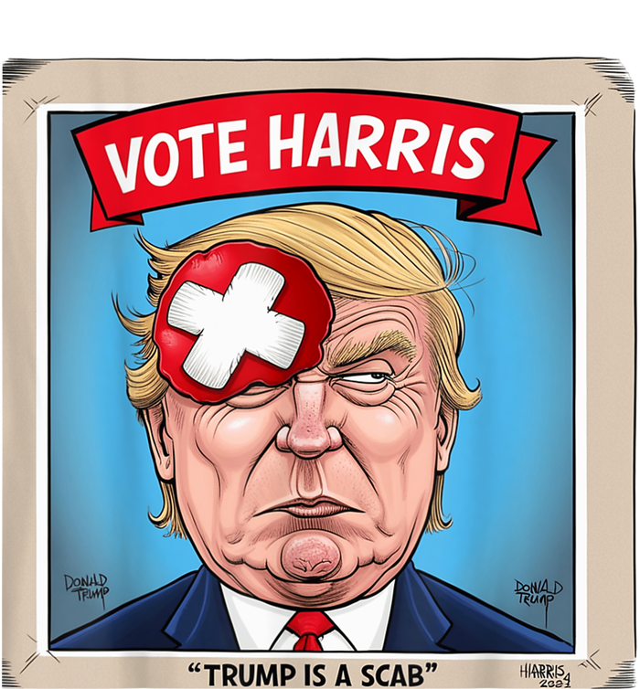 Trump Is A Scab Harris Vote 2024 Funny Trump T-Shirt