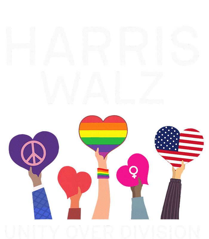 Unity Over Division Harris Walz For President 2024 T-Shirt