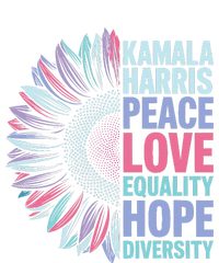 Kamala Harris Peace Love Equality Hope Diversity Performance Fleece Hoodie