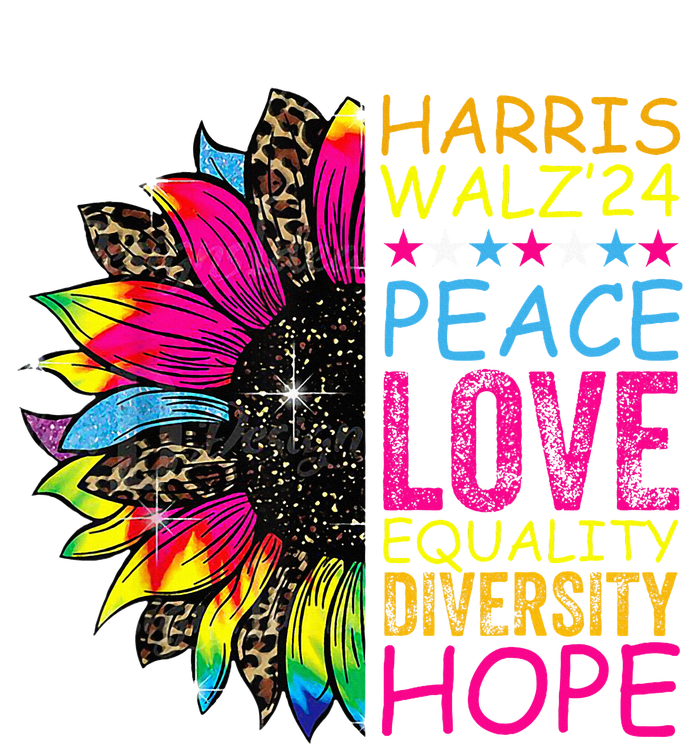 Kamala Harris Tim Walz 2024 Peace Lgbt Harris Walz Waltz T-Shirt