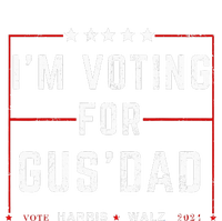 IM Voting For Gus Dad Vote Harris Walz 2024 Pres And Vice Women's Perfect Tri Tunic Long Sleeve Shirt