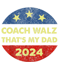 Coach Walz Waltz ThatS My Dad Harris Walz Waltz Election Pom Pom 12in Knit Beanie