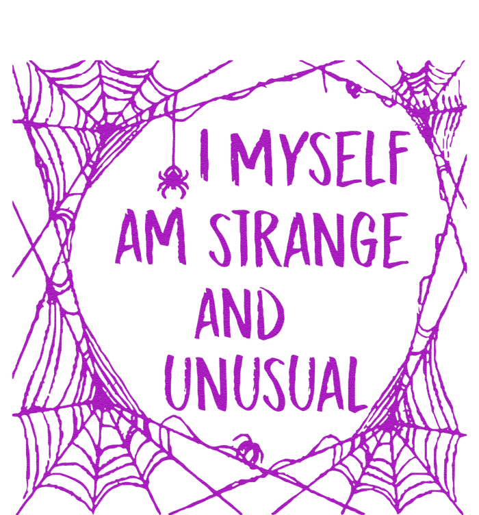 I Myself Am Strange And Unusual Halloween Spider Web Kids Hoodie