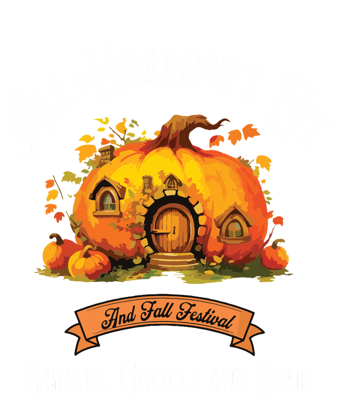 All Hallows Eve Ghosts Ghouls And Grub Halloween Ladies Essential Flowy Tank