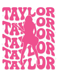 Girl Retro Taylor First Name Personalized Groovy 80s PosiCharge RacerMesh Polo