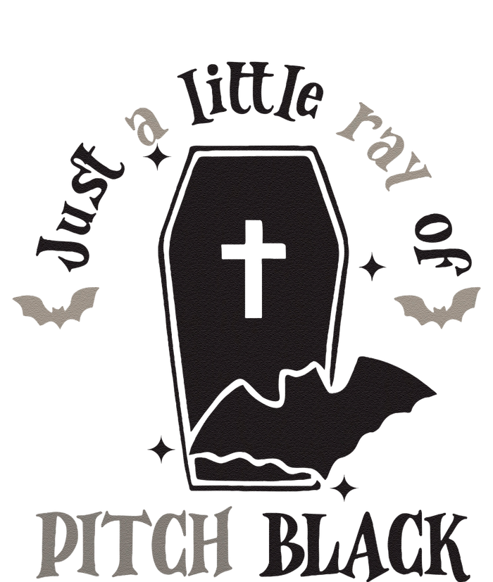 Just Little Ray Of Pitch Black Grave Witchy Halloween T-Shirt