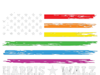 Harris Waltz 2024 Election Kamala Harris Tim Waltz Usa Flag Bumper Sticker