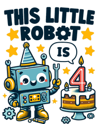 4th Birthday Boy 4 Year Old Robotics Robot 4th Birthday Knit Cap Winter Beanie