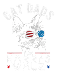 Funny Cat Dads For Harris Waltz 2024 Usa Flag Tie-Dye T-Shirt