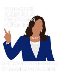 Voting For Kamala After Dropping Joe Is Like Shitting Tie-Dye Long Sleeve Shirt