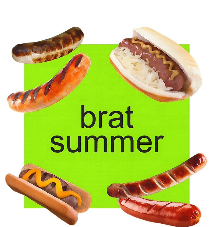 Brat Summer Funny Hot Dog Bratwurst Summer Ladies Long Sleeve Shirt